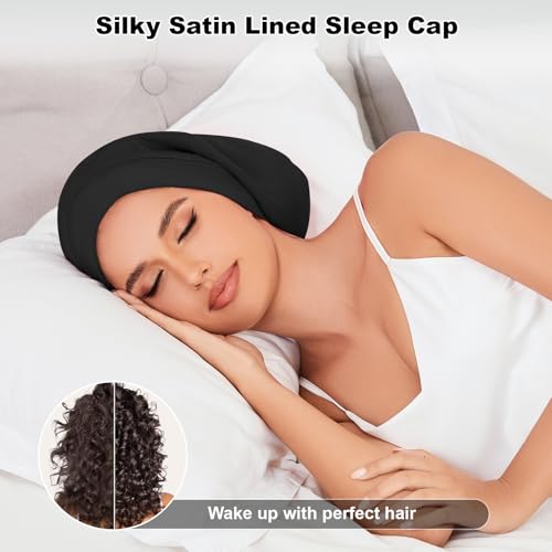 ZHENSILK Adjustable Silk Bonnet for Sleeping - Satin Sleep Cap