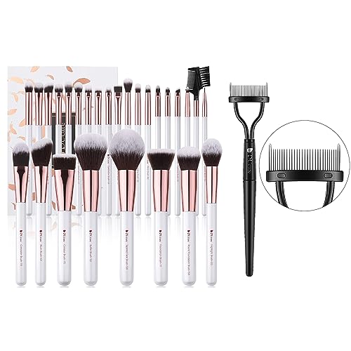 DUcare Makeup Brushes Set Professional 27Pcs+Eyelash Comb