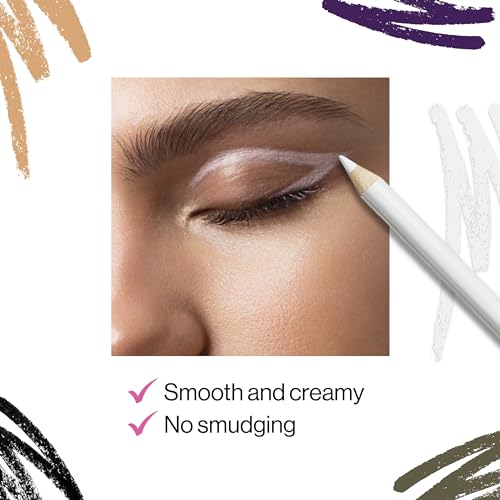 wet n wild Color Icon Kohl Eyeliner Pencil - Rich Hyper-Pigmented Color, Smooth Creamy Application, Long-Wearing Matte Finish Versatility, Cruelty-Free & Vegan - You're Always White!