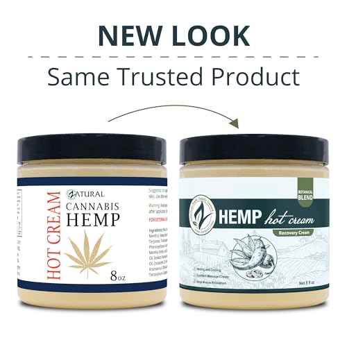 Zatural Hemp Hot Cream with Essential Oil Blend, Aloe, Hemp, and More (8oz 2-Pack)