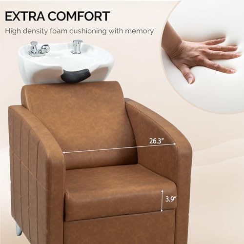 OmySalon Shampoo Chair & Bowl Backwash Unit for Salons