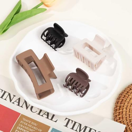 12 Claw Hair Clips Set - Small Medium Large for All Hair Types