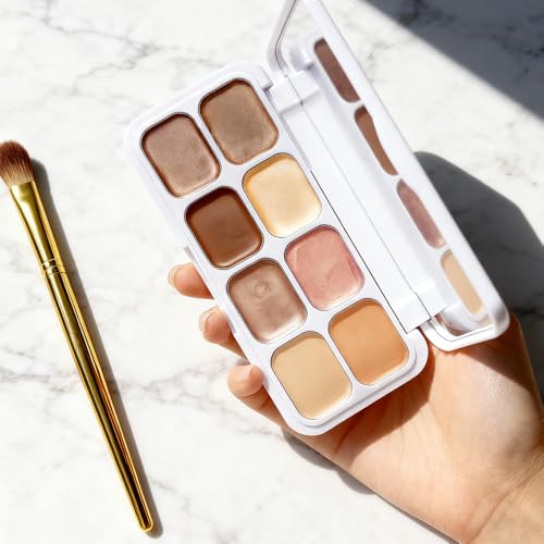 8-Color Eyeshadow Palette - Metallic & Shimmer, Waterproof