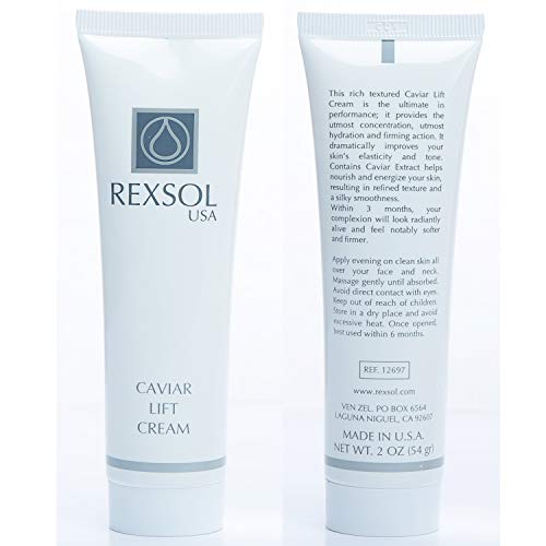 REXSOL Caviar Lift Cream | Contains Prunus Amygdalus Dulcis Oil, Glycerin, Beeswax & Caviar Extract | Improves your skin¡¯s elasticity and tone| Utmost hydration and firming action(54 gr/2 fl oz)