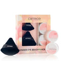 Catrice Under Eye Brightener & Setting Powder Set with Powder Puffs