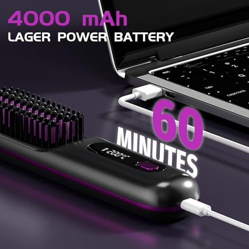 NUMOYA Go Brush Pro Portable Cordless Hair Straightener