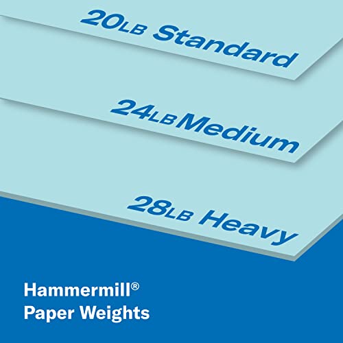 Hammermill Colored Paper, 20 lb Green Printer Paper, 8.5 x 11-1 Ream (500 Sheets) - Made in the USA, Pastel Paper, 103366R