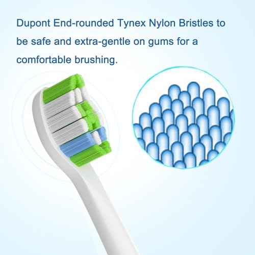 Replacement Toothbrush Heads(10-pc) Compatible with Philips Sonicare Electric Tooth Brush Electric Tooth Brush Refill