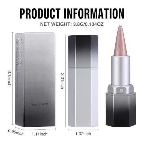 Pink Metallic Lip Liner & Lipstick Combo Set with Cone Tip