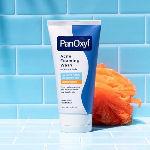 PanOxyl 10% Benzoyl Peroxide Acne Foaming Wash, 5.5 Oz