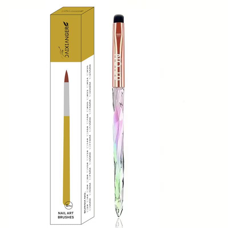 French Tip Nail Brush Size 10 - Gel Polish Cleanup Tool