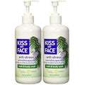 Kiss My Face Anti-Stress Woodland Pine & Ginseng Shower Gel - Rejuvenate Your Mood With Ginseng & Woodland Pine - Antioxidant Blend of Olive Oil, Aloe & Vitamin E - 16 fl oz Bottle (Pack of 2)