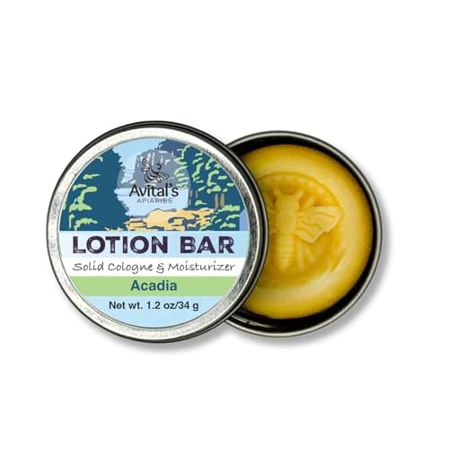 Avital's Apiaries National Park Inspired Lotion Bar 3-Pack ? Solid Cologne & Moisturizer ? Acadia, Glacier & Redwoods ? Natural Beeswax Travel Lotion Bars for Hiking, Camping & Outdoor Adventures