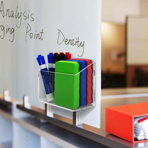 Magnetic Dry Erase Marker Holder for Whiteboards and Fridges