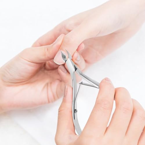 Professional Stainless Steel Cuticle Nippers (5 Pack) - Cuticle Trimmer Set