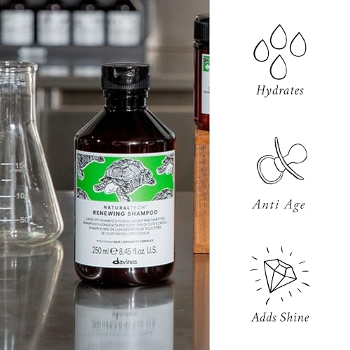 Davines Naturaltech Renewing Shampoo - Anti-Aging for All Hair Types, 8.45 Fl Oz