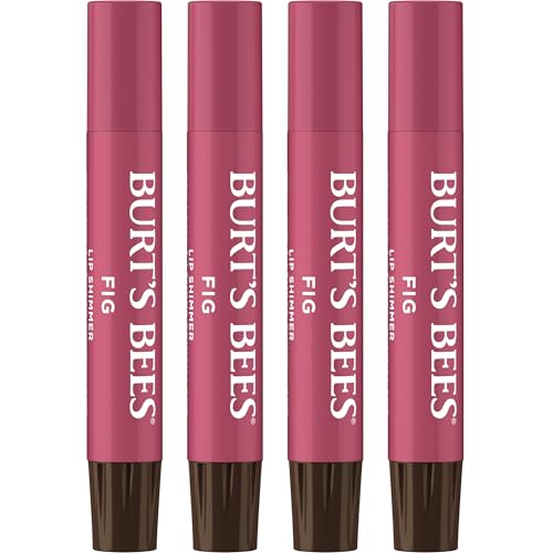 Burt's Bees Lip Shimmer Fig 4-Pack - Tinted Lip Balm