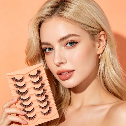 7-Pair Dramatic Fluffy False Eyelashes 9-16mm Volume