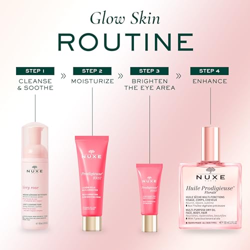 Nuxe Prodigieuse Boost Multi-Correction Eye Balm Gel with Jasmine Extract, Reduces Puffiness & Dark Circles, 0.51 Fl Oz