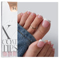 Pink Press On Toenails with Sharp Square Tips, Size S-L, Salon-Quality, Easy Application