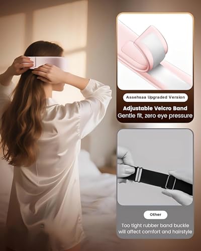 Cordless Heated Eye Mask for Dry Eyes & Improved Sleep - Pink