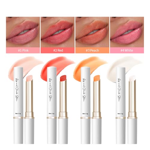 pH Color Changing Lip Balm Set - 4pc Waterproof Hydrating Tint