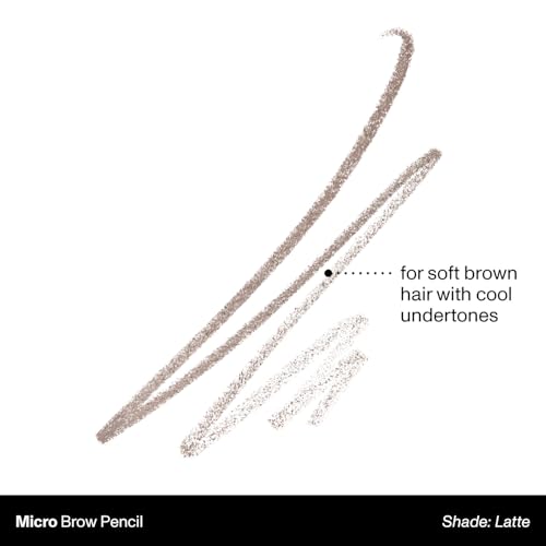 Morphe Micro Dual Eyebrow Pencil - Retractable, Ultra-Precise Tip - Latte