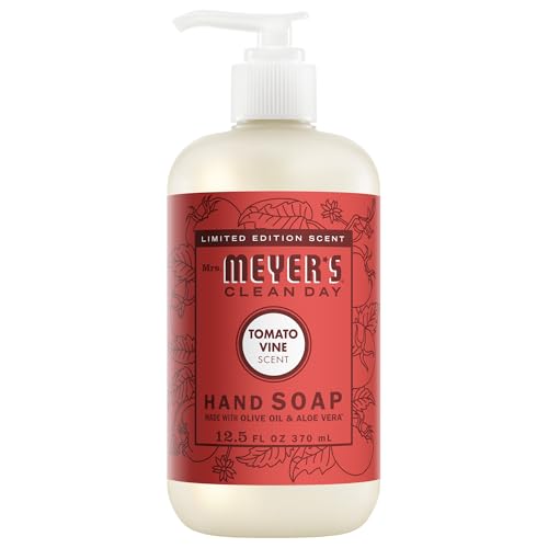 Mrs. Meyer’s Hand Soap Tomato Vine Scent 12.5 Fl Oz - Moisturizing & Gentle
