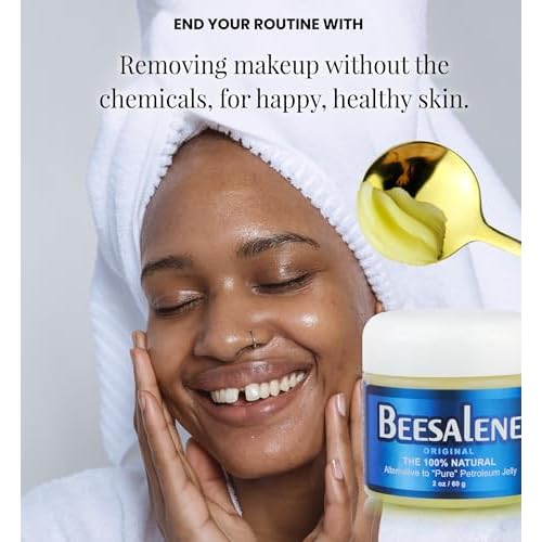 Beesalene Original Unpetroleum - 100% Natural & Hypoallergenic Alternative to Petroleum Jelly - Lips, Hands, Baby, Makeup Remover and More (2 Ounce)
