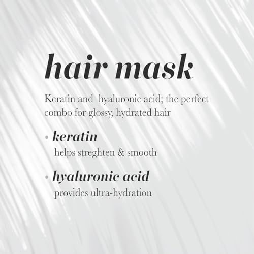 Pearlessence Glossy Hair Mask with Keratin & Hyaluronic Acid 12oz