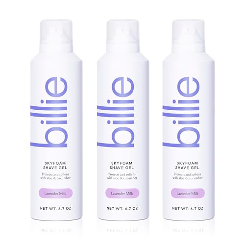 Billie SkyFoam Shave Gel Lavender Milk Scent - Water-Activated Foam - 6.7 fl oz - Pack of 3