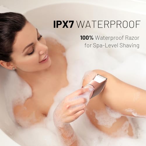 Rechargeable Bikini Trimmer for Women with Mirror & LED Light