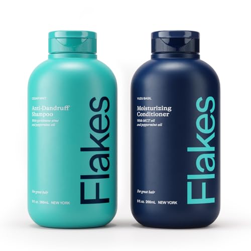 Flakes Anti Dandruff Shampoo & Conditioner Set for Dry & Flaky Scalp - 9 fl oz