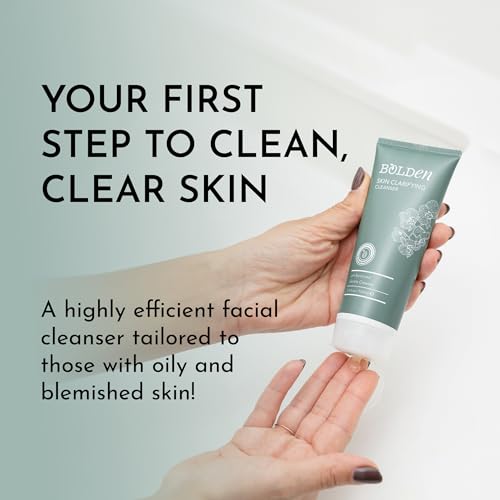BOLDEN Skin Clarifying Cleanser | pH-balanced Sulfate-free Foaming Gel Cleanser for Oily and Blemish-prone Skin | 5.1 Fl Oz (Pack of 2)