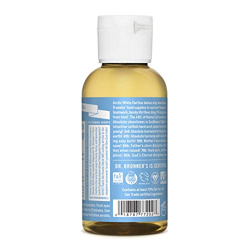 Dr. Bronner's Pure-Castile Liquid Soap, Baby Unscented, 2 oz