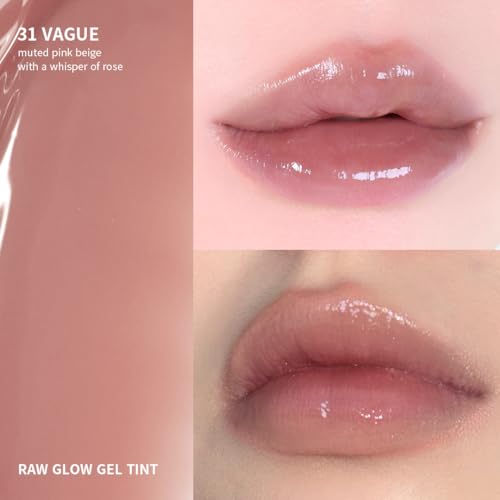 HINCE Raw Glow Lip Tint & Gloss Vague 0.13 fl oz Long-Wearing Hydrating Lipstick
