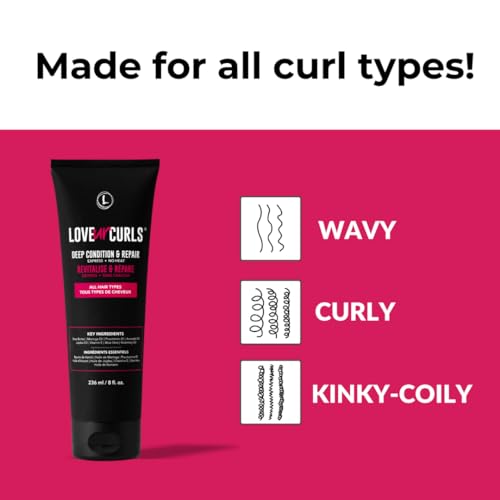 Love Ur Curls Deep Conditioner & Hair Mask for Curly Hair (8 fl oz)