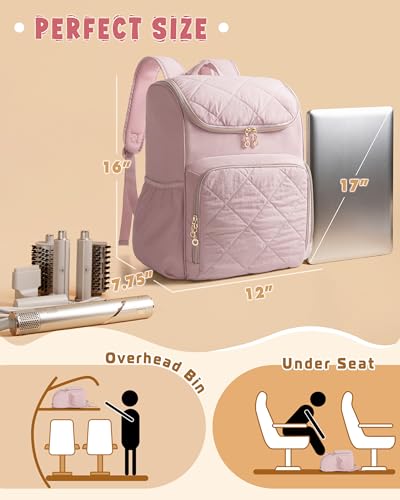 Marscamd Insulated Hair Tool Travel Backpack for Hairstylists