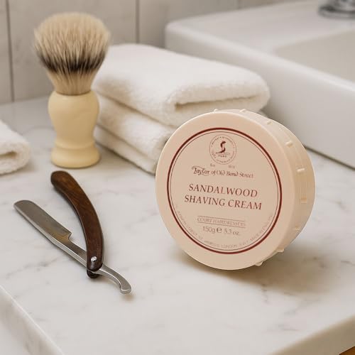 Taylor of Old Bond Street Sandalwood Shaving Cream Bowl, 5.3-Ounce