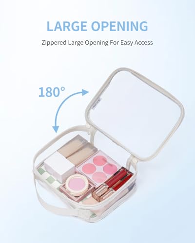 Narwey TSA Approved Clear Toiletry Bag for Travel