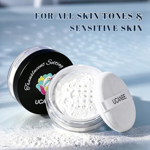 UCANBE Translucent Loose Setting Powder, Oil Control Talc-Free