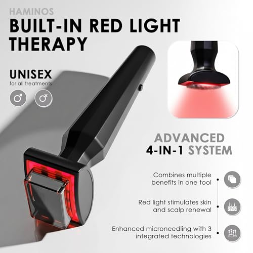 HAMINOS Derma Stamp 0.25mm Microneedling with Red Light & Microcurrent