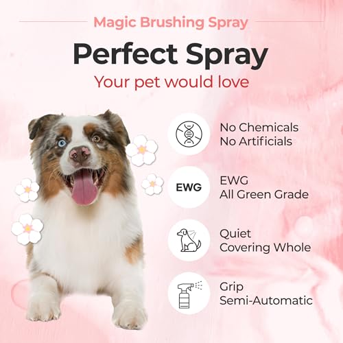 JAYU PET Magic Brushing Spray for Dogs - Hypoallergenic Detangler & Conditioner (170ml)