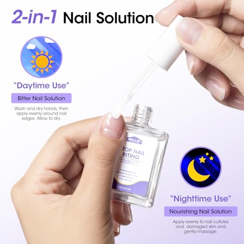 GELLEN Anti Nail Biting Treatment & Thumb Sucking Deterrent Polish - 15ml