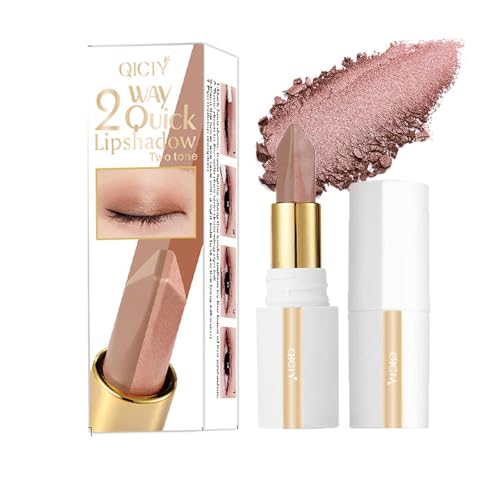 ADMD Dual-Tone Eyeshadow Stick - Champagne Gold & Silver Gray