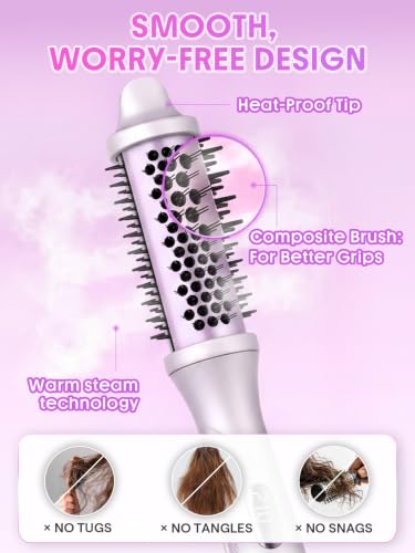 SHEGLAM Steam Thermal Brush 1.5" Round - 3 Heat Settings