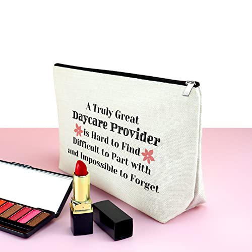 Daycare Teacher Gift Appreciation Gift Makeup Bag Daycare Provider Gift for Women Cosmetic Bag Babysitter Thank You Gift Childcare Provider Gifts Childhood Educators Gift Teacher's Day Birthday Gifts