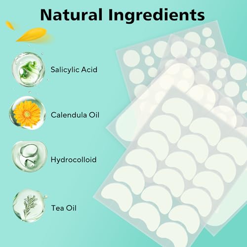 Dr.patch 563 Count Hydrocolloid Acne Patches for Face & Body - Invisible, Large & Small Sizes, Pack of 1