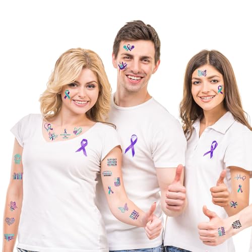 144 Piece Suicide Awareness Temporary Tattoos Bulk Pack