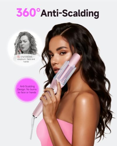 3-in-1 Automatic Curling Iron with 3 Ceramic Barrels (1"-1.5")
